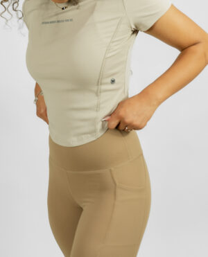 Alternative view of Curved Hem Rib Top