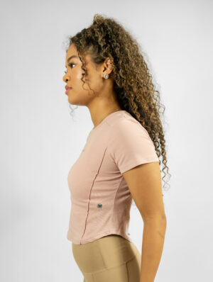 Curved Hem Rib Top