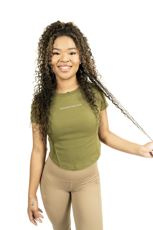 Curved Hem Rib Top - Image 2