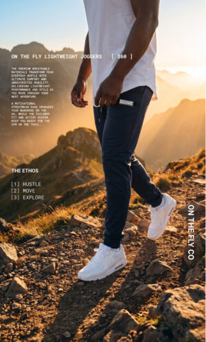 Men's Lightweight joggers black