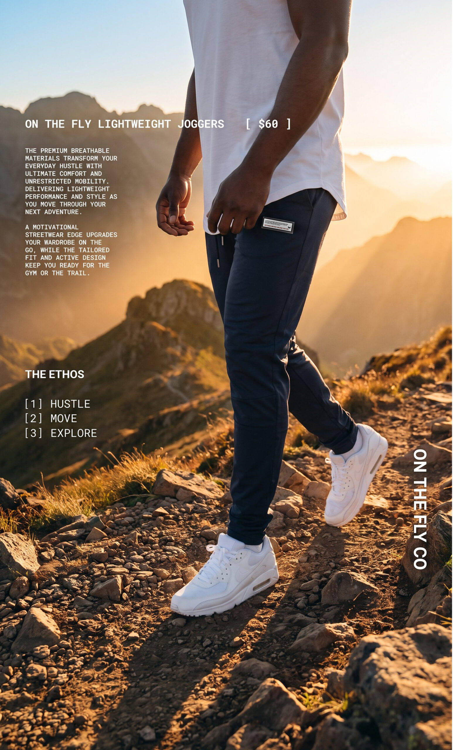 Men's Lightweight joggers black