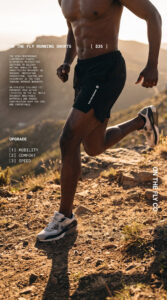 On The Fly lightweight running shorts, black 5''