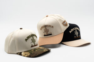 Men's Arizona snapback hats black, camo, tan