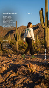 Beige and green crewneck Phoenix Sweatshirt, Oversized, Baggy, heavy duty, Retro style.